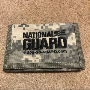 National Guard Camo Trifold Velcro Wallet